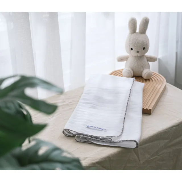 【GIO Pillow】90x100cm 冰紗涼感被(冰絲涼感 嬰兒被毯 午睡被 空調被 隨身被 可水洗)