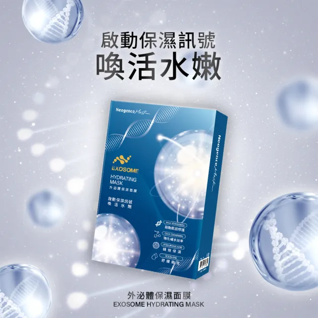 【Neogence 霓淨思】外泌體肌因面膜-4入盒裝*4入(款式任選)