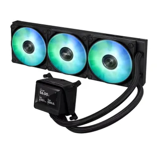 【ASUS 華碩】AYW GAMING LC 360 ARGB LCD 黑色 水冷散熱器(不確定是否能裝可先問問詢問)