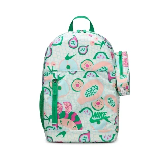 【NIKE 耐吉】後背包 Elemental 大童 兒童書包 附造型筆袋 綠 水壺側袋 HM6895-133