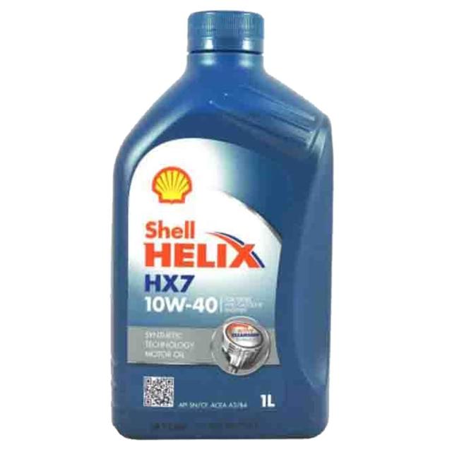 【SHELL 殼牌】殼牌 Shell 機油 HX7 10W40 SN 1L 整箱12入 車麗屋