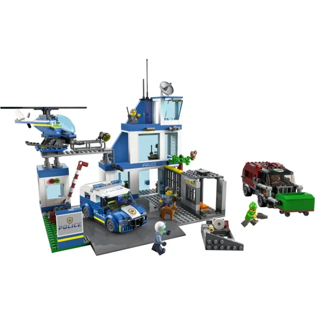 【LEGO 樂高】城市系列 60316 城市警察局(玩具車 警察)