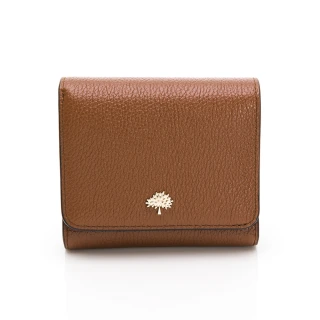 【MULBERRY】經典樹logo三折短夾(棕)