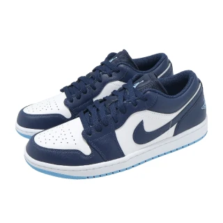 【NIKE 耐吉】休閒鞋 Air Jordan 1 Low 男鞋 藍 白 喬丹 AJ1 553558-404