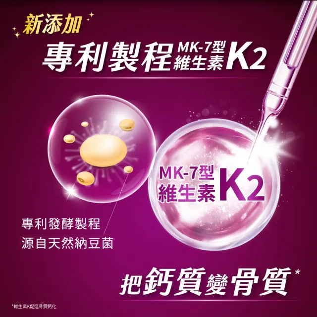 【挺立】樂活高鈣強力錠+K2配方(95錠/盒-鍾欣凌推薦 升級配方 新添加維生素K2)
