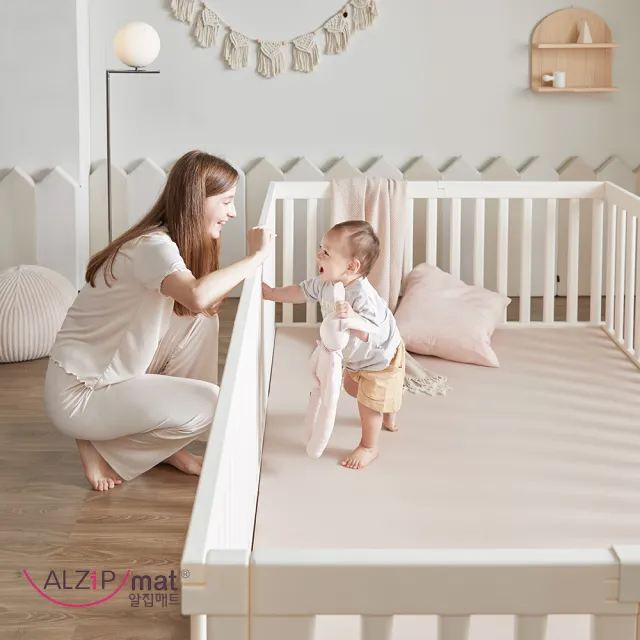【Alzipmat】兒童遊戲場組合-不含地墊(SG系列240x140CM 圍欄)不含門鎖裝置