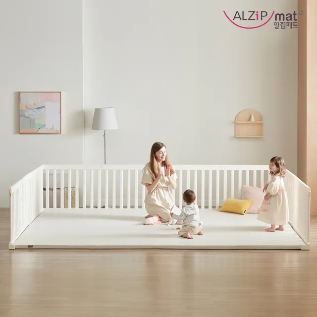 【Alzipmat】兒童遊戲場組合-不含地墊(SG系列240x140CM 圍欄)不含門鎖裝置