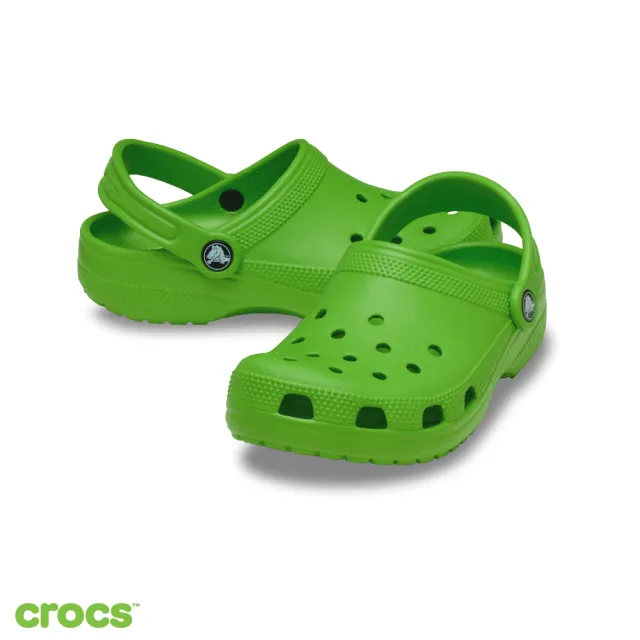 【Crocs】童鞋 經典大童克駱格 卡駱馳綠色(206991-30T)