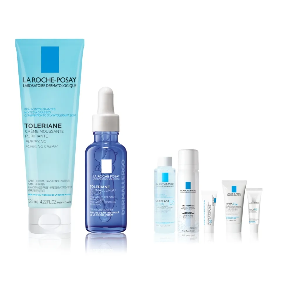 【理膚寶水】安心洗護雙星組★多容安舒緩保濕修護精華 30ml+多容安泡沫洗面乳125ml_C(安心小藍瓶)