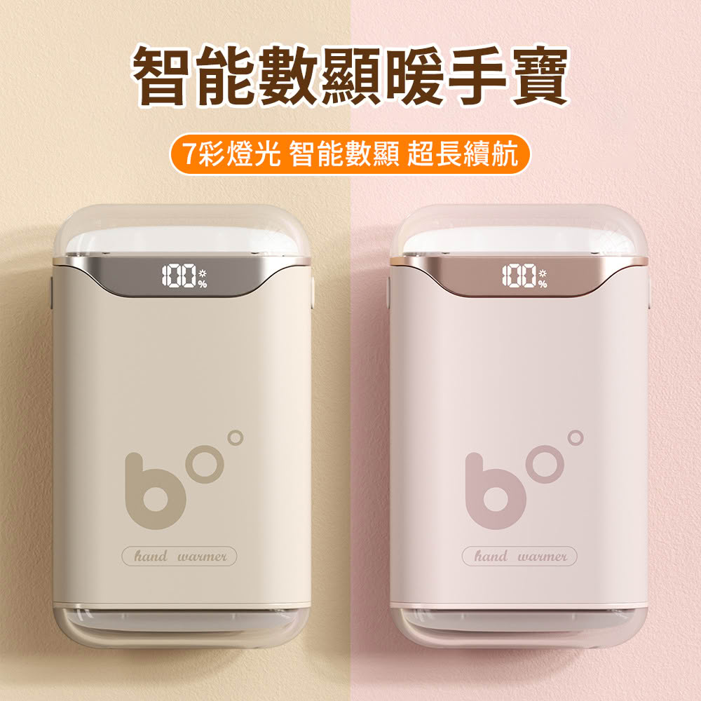 【OMG】智能數顯電暖蛋 USB充電式暖手寶 無線速熱暖暖寶 暖暖包 暖寶寶 暖手蛋 M68(5檔調溫/四面發熱)
