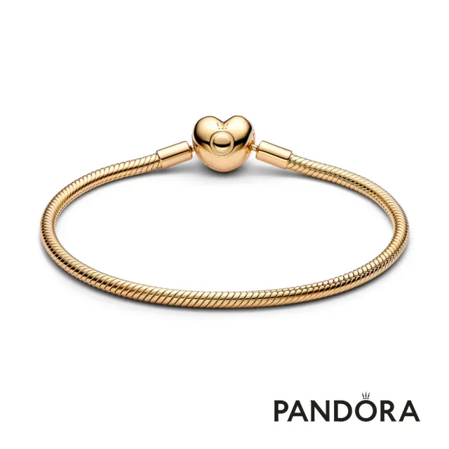 【Pandora 潘多拉】PANDORA Moments 心形釦蛇鏈