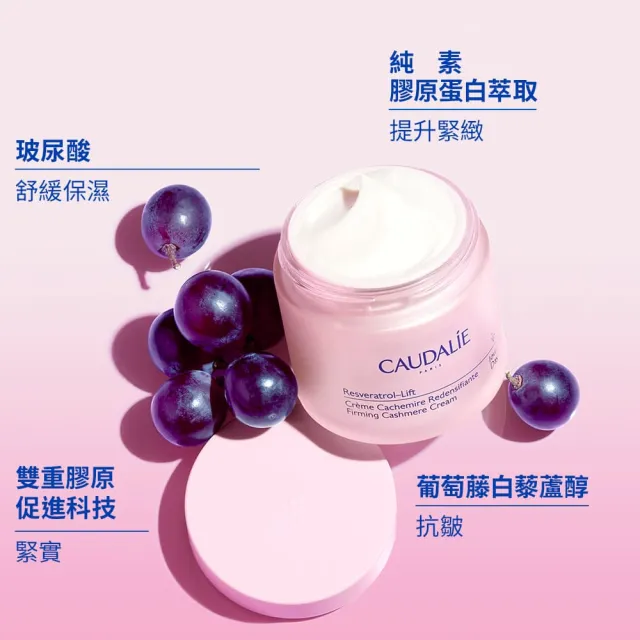 【CAUDALIE 歐緹麗】雙效淡斑保濕組(淡斑精華30ml+白藜蘆醇面霜50ml)