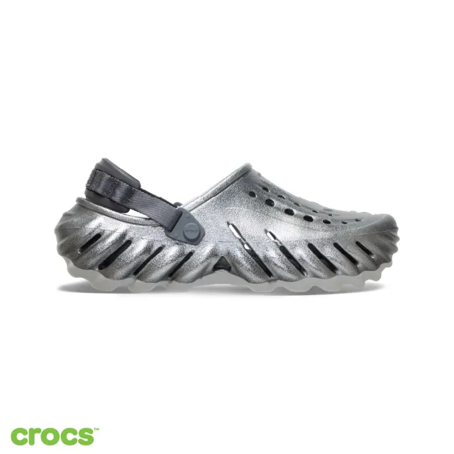 【Crocs】中性鞋 Echo 波波金屬克駱格 大氣灰色/彩色(214109-1FS)