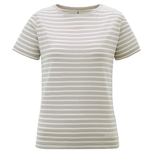 【mont bell】Wic Striped T女款短袖排T 1114543WT/RD紅 B/W-W寬藍 IV/DN白/藍