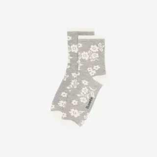 【Roots】Roots 配件- FLORAL AOP 短襪(混色灰)