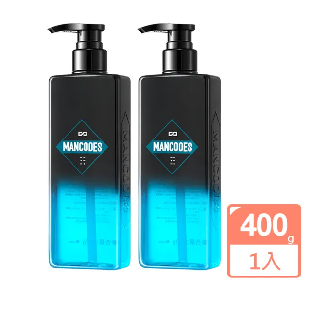 【MANCODES 左顏右色】清肌洗髮露400g2入組(原廠公司貨)