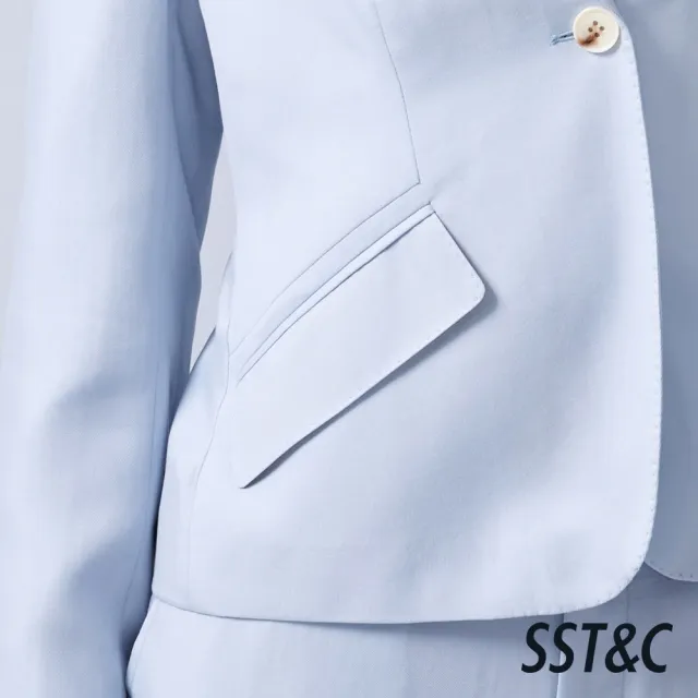 【SST&C】女裝_輕薄霧藍修身版西裝外套(可機洗)82126301012(換季65折)