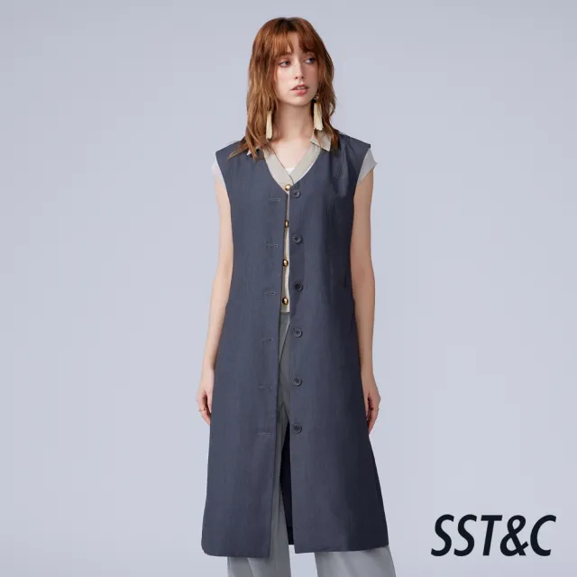 【SST&C】女裝_深灰背心式長版女外套82126308002(換季55折)