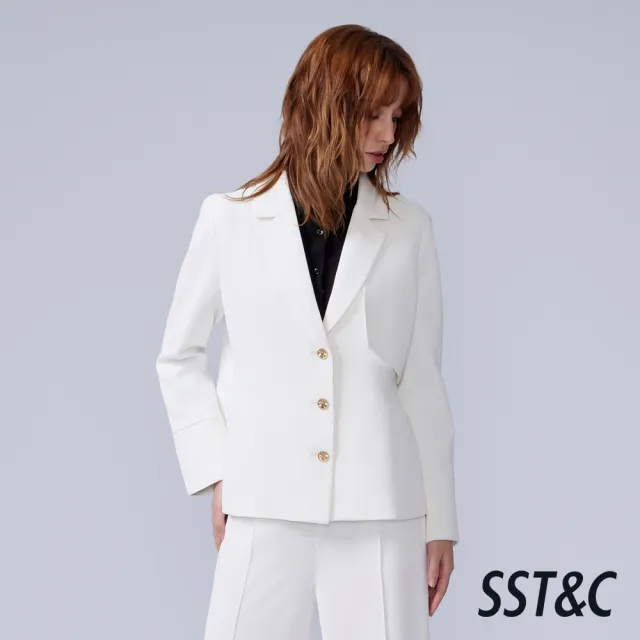 【SST&C】女裝_白色小披肩設計女士休閒西外82126307002(換季55折)