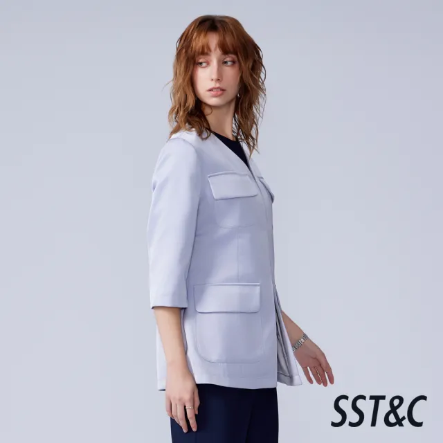 【SST&C】女裝_天藍軍裝口袋外套82126311012(換季55折)