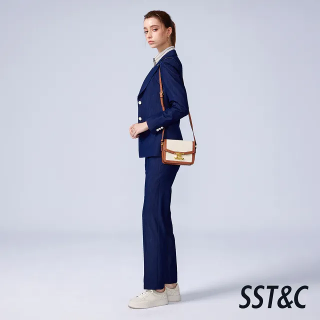 【SST&C】女裝_深藍丹寧感小直筒西裝褲82126302008(換季65折)
