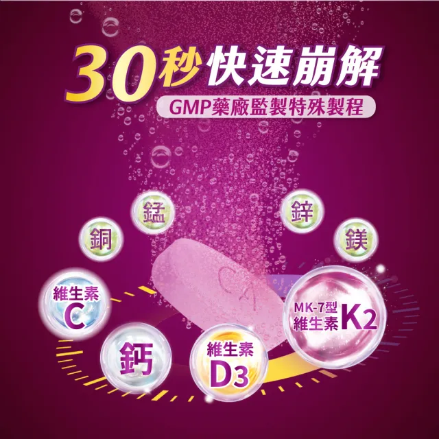 【挺立】關鍵迷你錠UCII 30錠+樂活高鈣強力錠+K2配方95錠