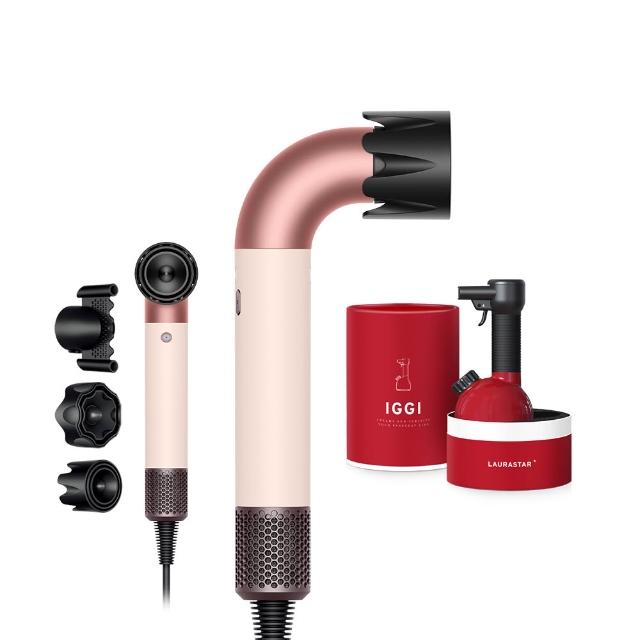 【dyson 戴森】HD17 Supersonic r 精準造型 輕量吹風機(粉霧玫瑰) (超值組)