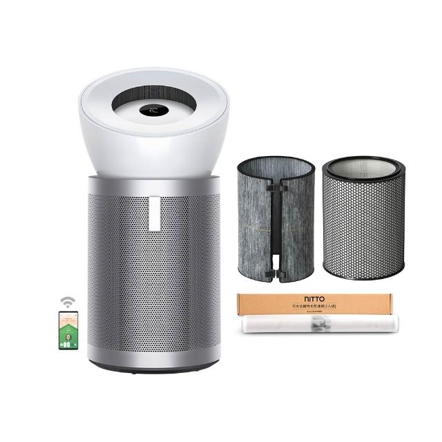 【dyson 戴森】BP02 Purifier Big+Quiet 強效極靜抗敏空氣清淨機(白色及柔霧銀) 超值組