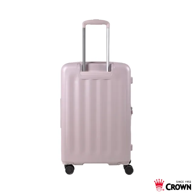 【CROWN 皇冠】Airstride 24吋 前開式擴充拉鍊拉桿箱(行李箱 旅行箱)