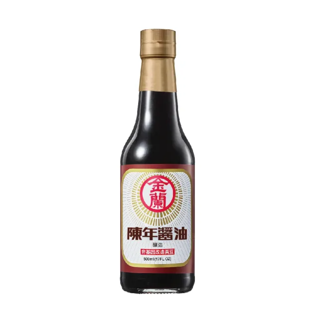 【金蘭食品】陳年醬油500ml x2入