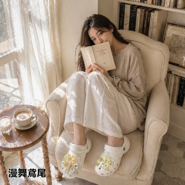 【HaNA 梨花】2026新款洞洞鞋花扣｜鳶尾花蝴蝶珍珠寶石串珠鞋扣套組 Crocs鞋配飾鞋花裝飾