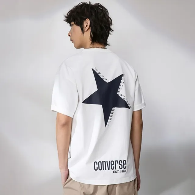 【CONVERSE】短袖上衣 男 SORONA STAR ICON TEE VINTAGE WHITE 白 MCJ785-W70