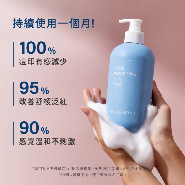 【INGENI 新肌霓】momo獨家★淨痘平衡沐浴露500mlx2入(臉部保養等級研發 輕鬆擺脫身體痘)