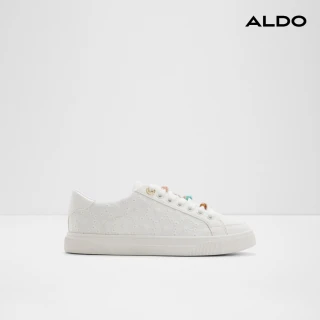【ALDO】SOER-蕾絲質感綁帶休閒鞋-女鞋(白色)