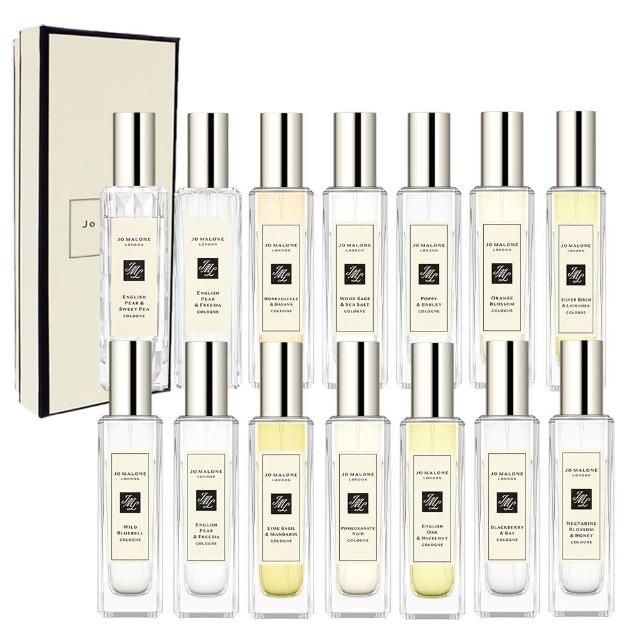 【Jo Malone】香水 30ml 附原廠禮盒(多款任選.英國梨小蒼蘭/鼠尾草海鹽/黑莓子/藍風鈴/黑石榴)