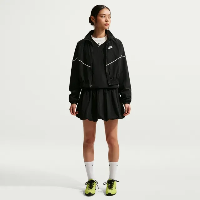 【NIKE 耐吉】短裙 女 AS W NSW BUBBLE SKIRT 運動 穿搭 泡泡裙 黑 (IQ0062010)