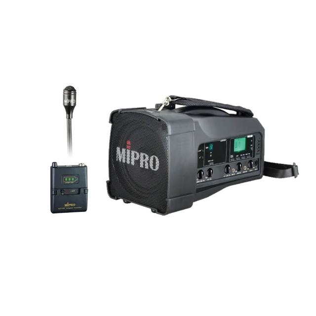 【MIPRO】MA-100 單頻道迷你無線喊話器5.8G 配1領夾無線麥克風58T