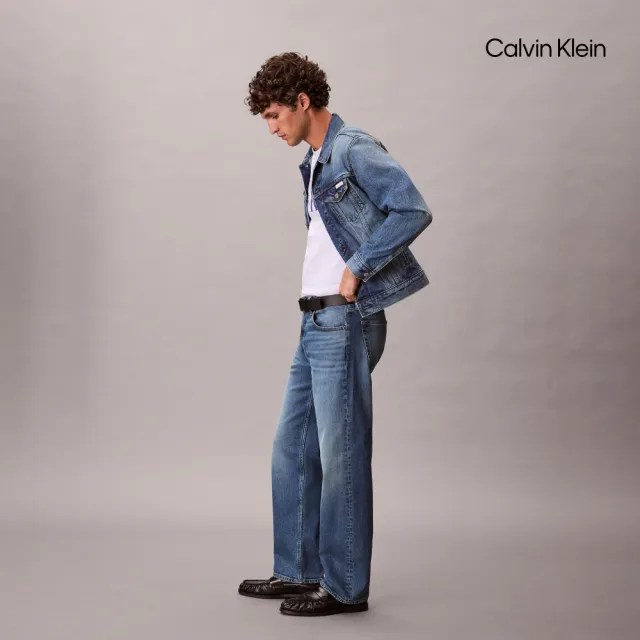 【CALVIN KLEIN】官方旗艦館CK 90年代直筒牛仔褲_藍色