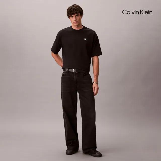 【CALVIN KLEIN】官方旗艦館CK 超寬版重磅 T 恤_黑色