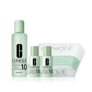 【CLINIQUE 倩碧】三步驟溫和調理亮膚組 (三步驟溫和潔膚水200ml/代謝老廢角質/淨化毛孔)