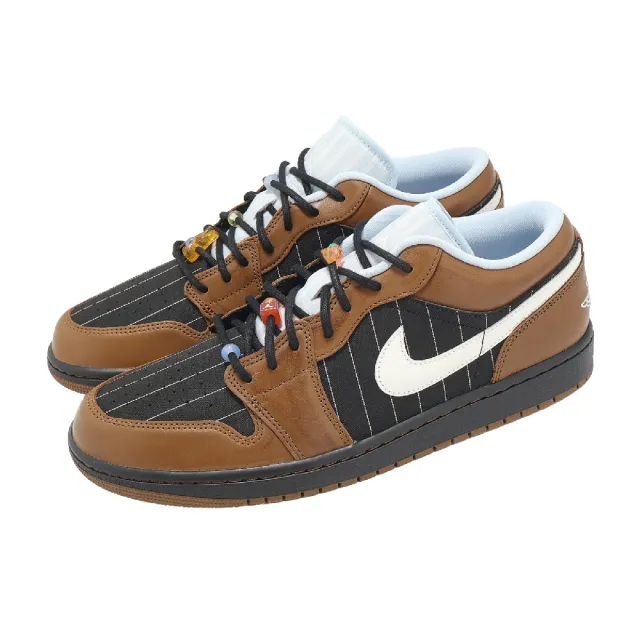 【NIKE 耐吉】休閒鞋 Air Jordan 1 Low SE 男鞋 黑 棕 喬丹 AJ1 IR7560-010