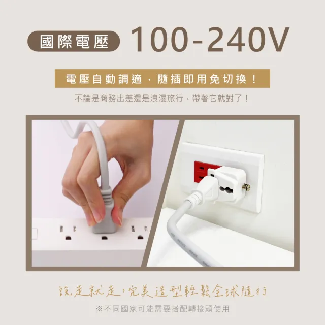 【KINYO】小旋風全球電壓無刷吹風機(MOMO獨家色 可摺疊 附專屬收納袋 四億負離子MKH-1000)