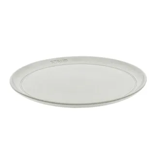 【STAUB】圓形陶瓷盤餐盤26cm-松露白(德國雙人牌集團官方直營)