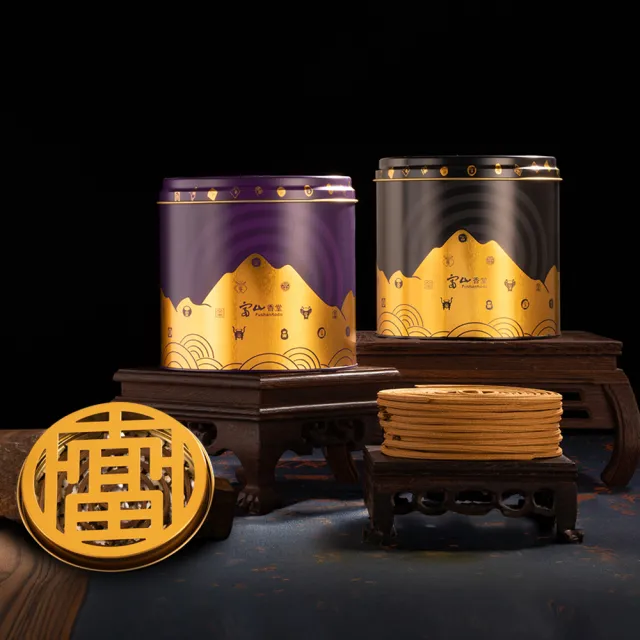 【富山香堂】加量升級_天然沉檀富貴守護香_250片_7入組(杜絕髒東西侵擾 天然無化學香料)