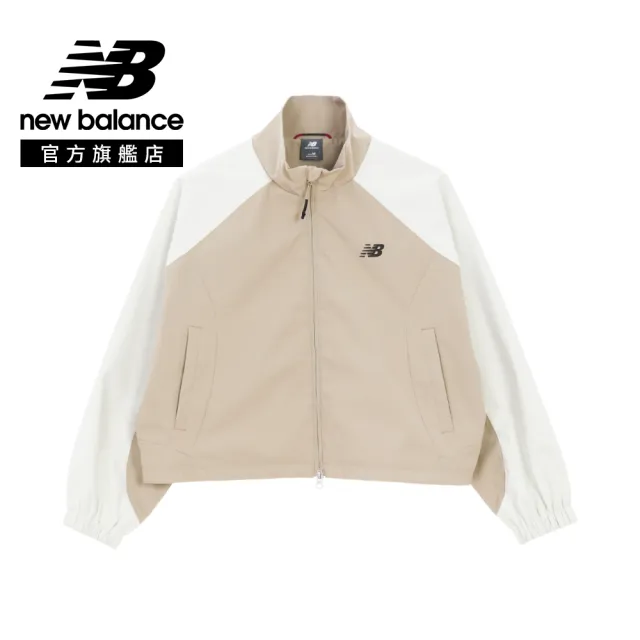 【NEW BALANCE】NB 撞色風衣外套_女性_卡其/灰色_WJ61B2PYGYM_WJ61B2PYSOT(亞版 版型正常)