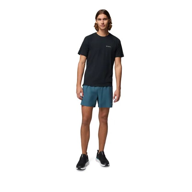 【Columbia 哥倫比亞】男款-防曬UPF40快排短袖上衣-Stealth Spring™ SS Tee-黑色(UAE19500BK/KS)