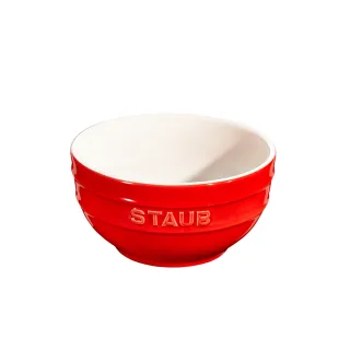 【STAUB】圓形陶瓷碗餐碗14cm-櫻桃紅/0.7L(德國雙人牌集團官方直營)
