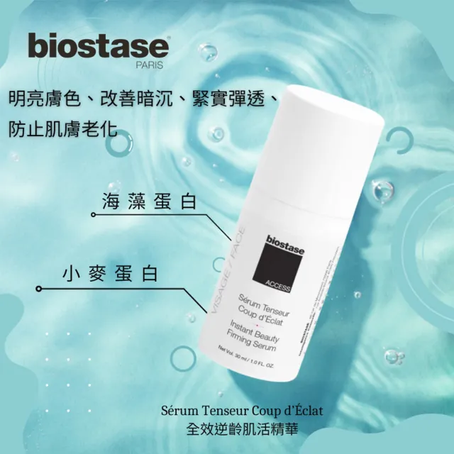 【biostase 貝奧帝】全效青春肌活精華(水漾青春系列;敏感肌;成熟肌;精華;延緩衰老)