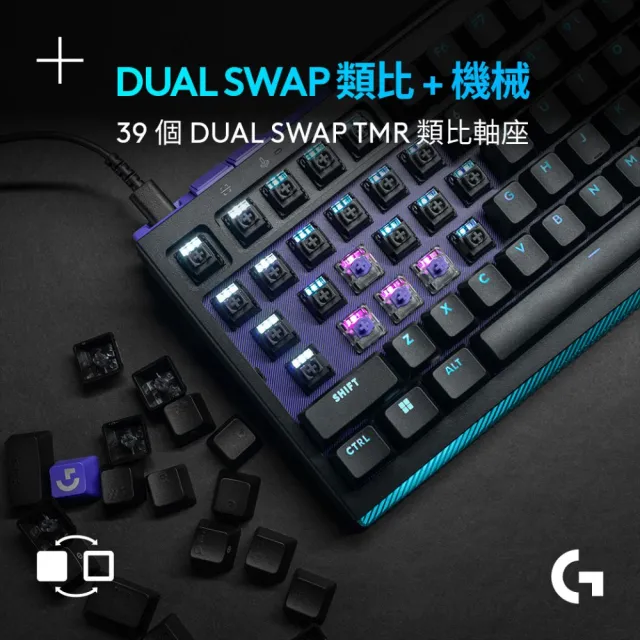 【Logitech G】G512 X 98 類比機械雙軸有線電競鍵盤