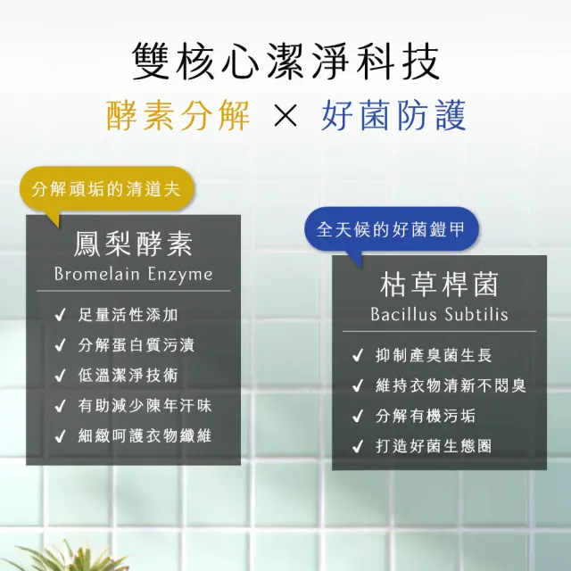 【DUDA CLEAN】毒白-酵益雙核特濃洗衣精 800ML